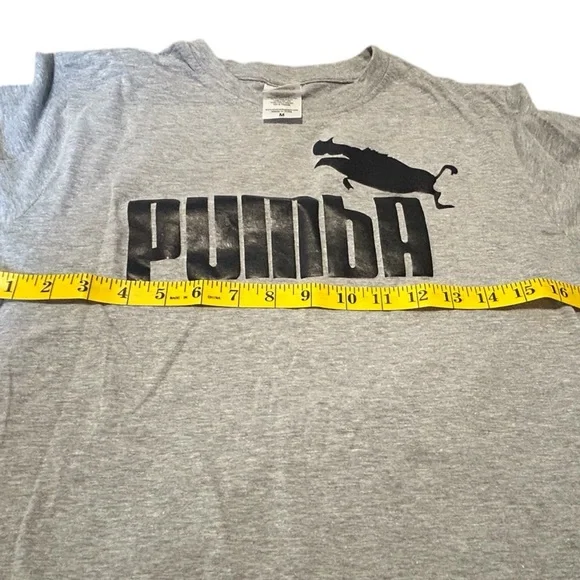 Pumba Lion King Parody Long Sleeve Tee Gray Graphic Shirt Men’s M - Picture 6 of 10